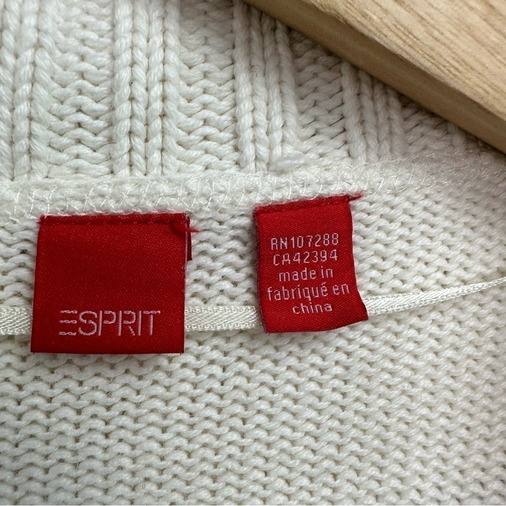 Esprit Button Sweater Shrug Cardigan Size Medium - Picture 7 of 8